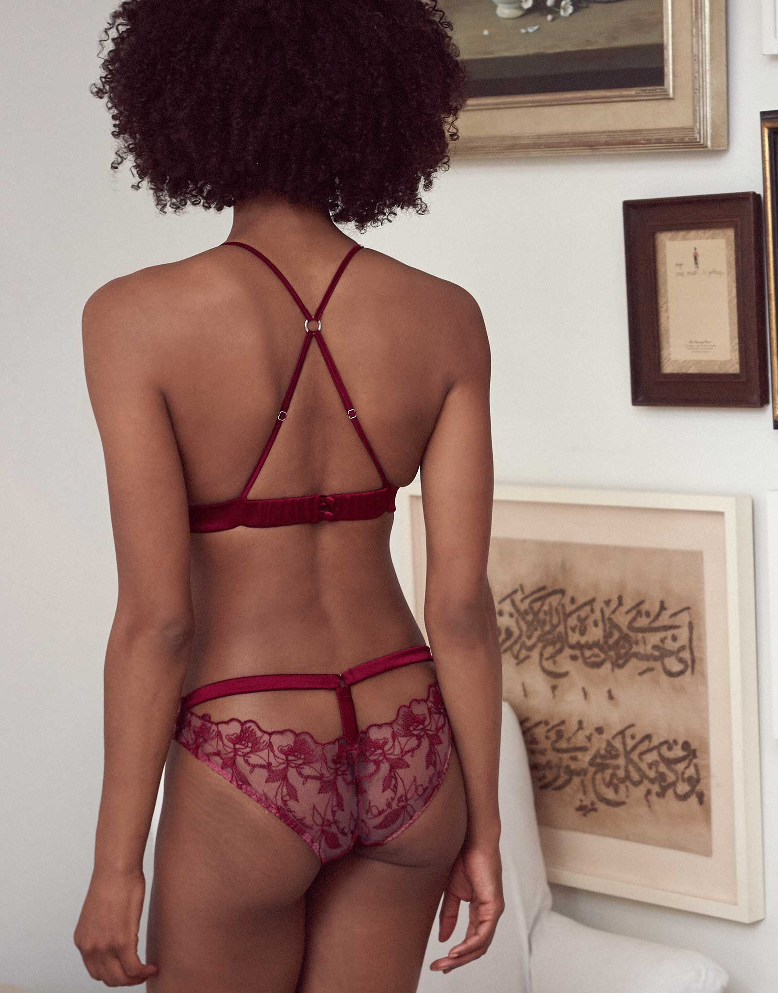 Marilyn Boudoir Bra & Ouvert Brief Fleur of England
