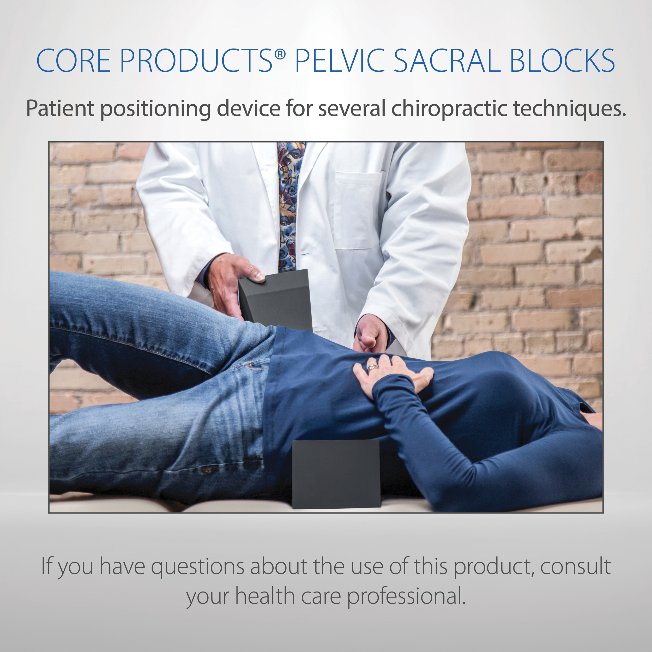 Core Products Pelvic Sacral Block Set, Aids in Body Positioning