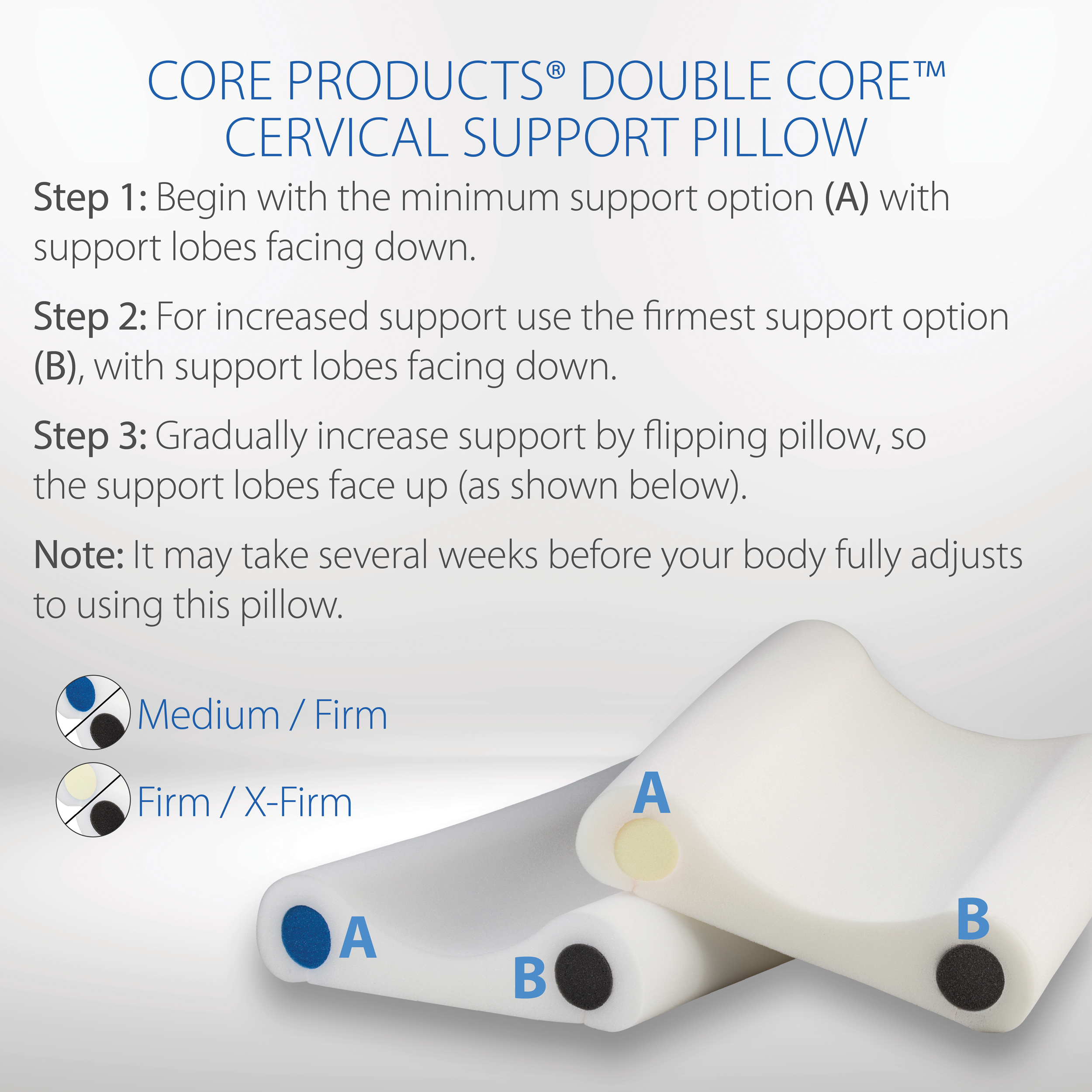 double core pillow