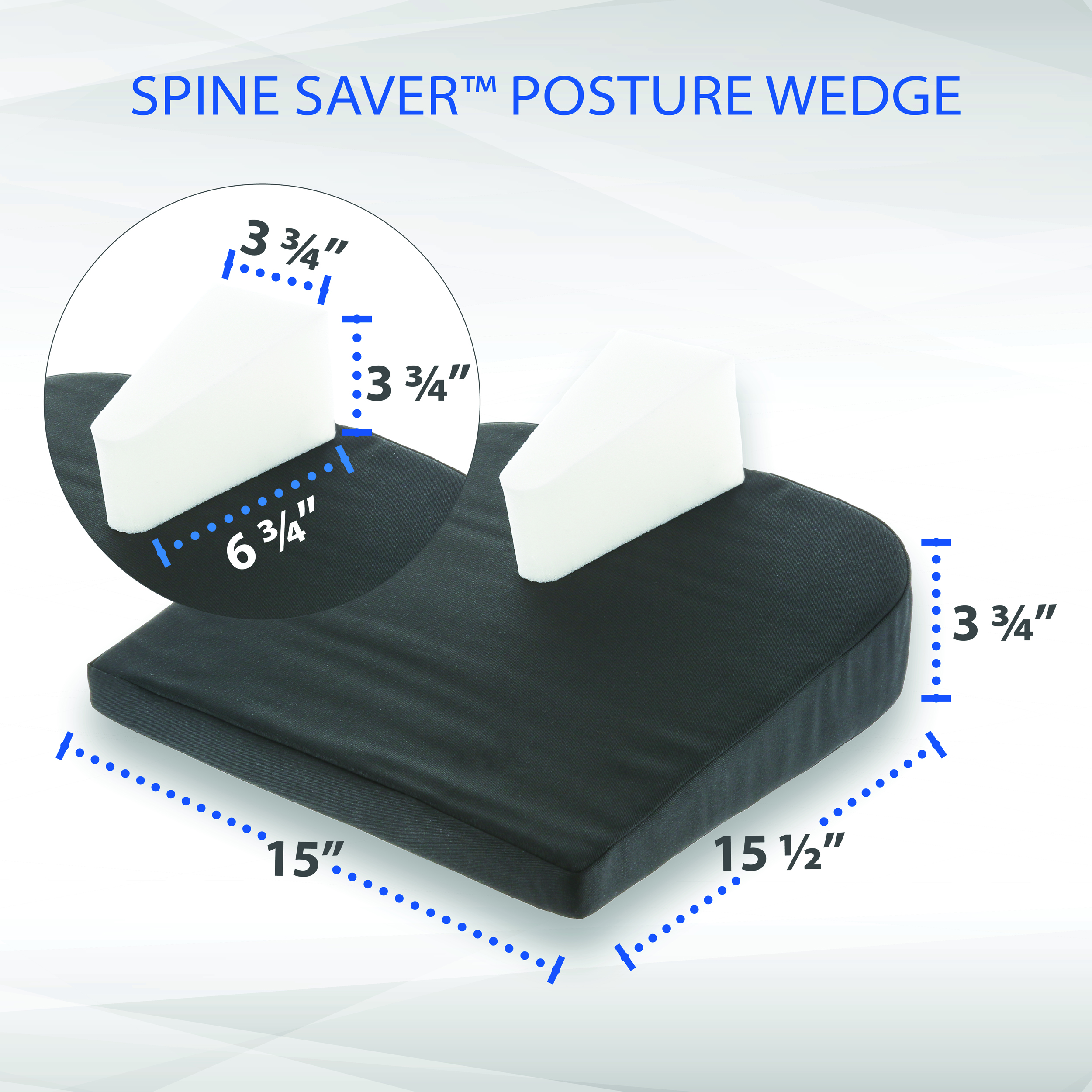 Wedge Seat Cushion to Maintain Natural Angle of Knees & Improve Posture -  Soft Memory Foam Seat Cushion to Unleash Supreme Comfort in Office, Home