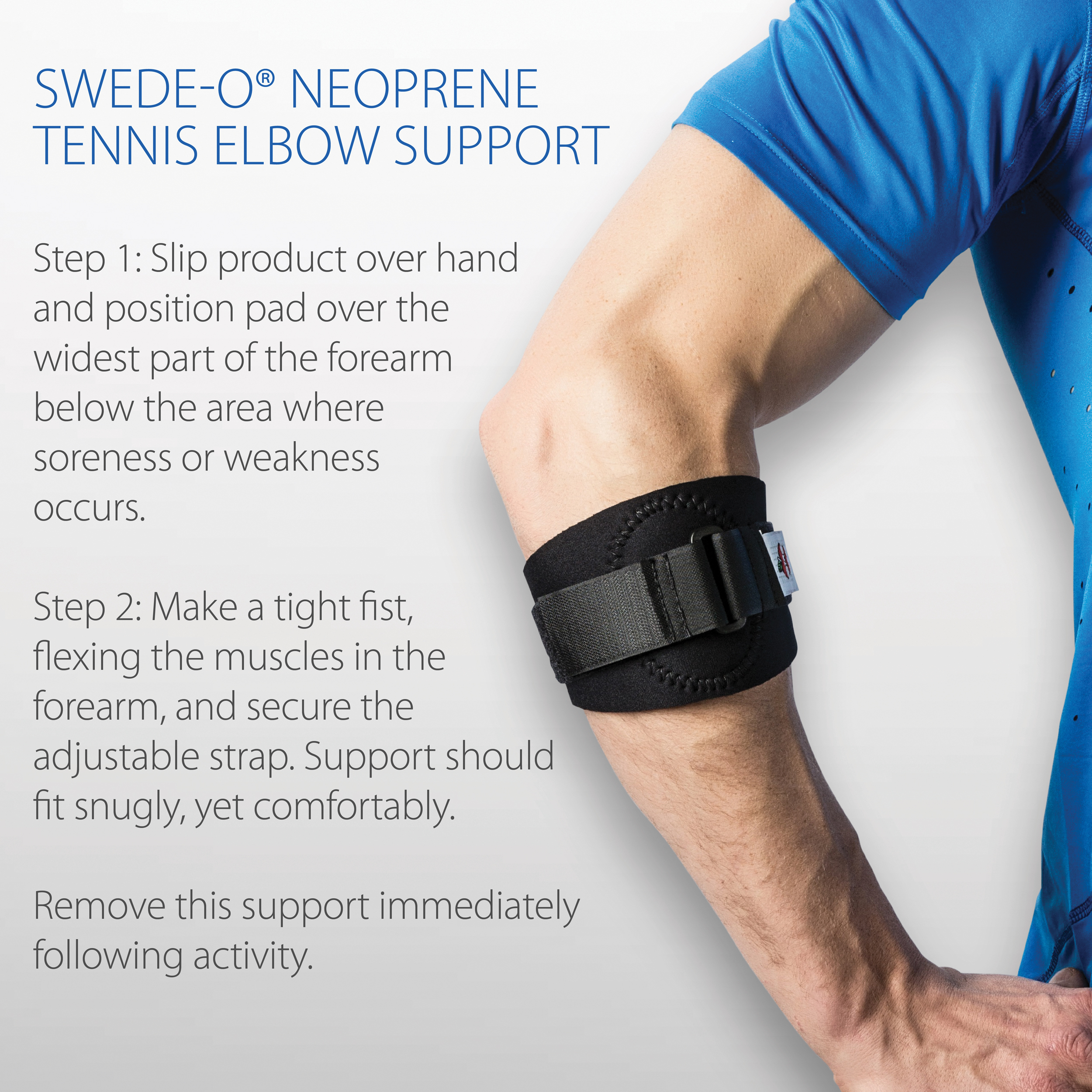 Neoprene Adjustable Tennis Elbow Support Arthritis Golfers Strap Brace Gym*ElB 