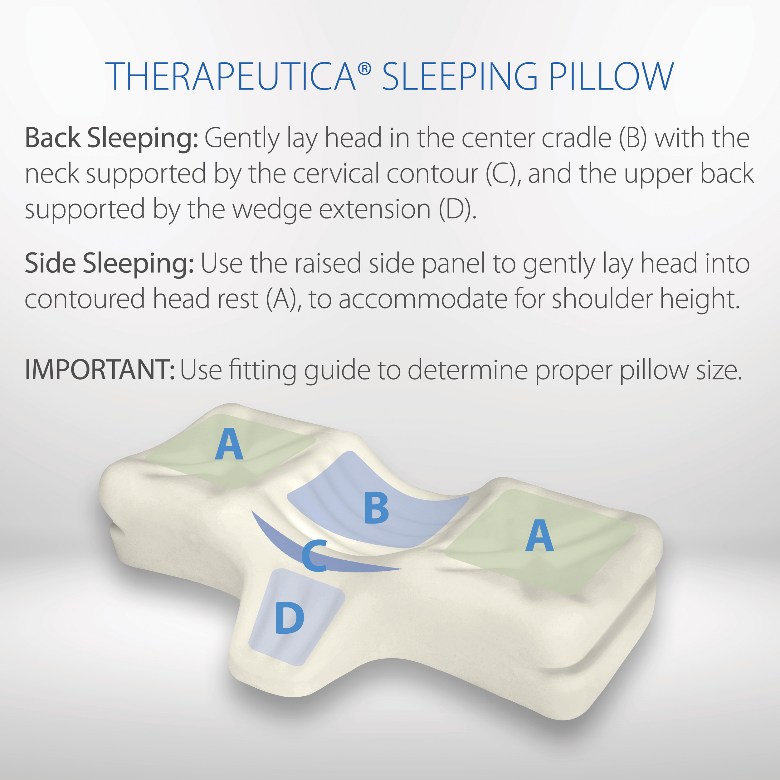 therapeutica cervical sleeping pillow