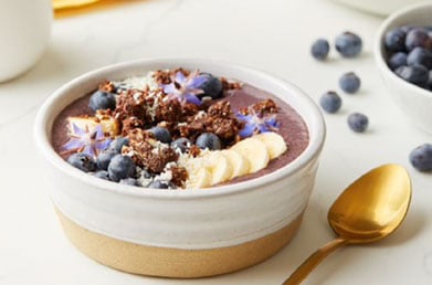 Acai bowl with Navitas Organics Acai Powder