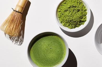 Matcha tea made with Navitas Matcha Powder