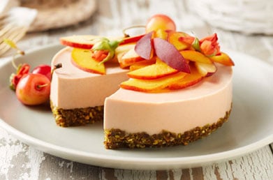Dessert made with Navitas Pomegranate Powder