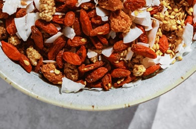 Snack mix made with Navitas Goldenberries