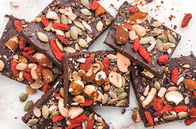 Dessert bars made with Navitas Goji Berries