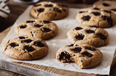 Cookies made with Navitas Cacao Sweet Nibs