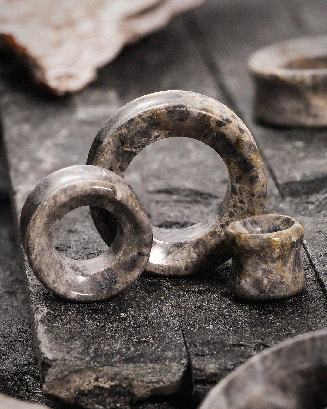  Picasso Jaspis Double-Flare Tunnel / Plug / Gauge