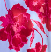 Petite seraphina pink and blue floral puff sleeve dress