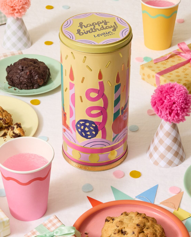 Birthday Musical Cookie Tin Gift Set