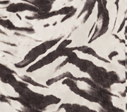 Brown zebra print barrel leg jeans
