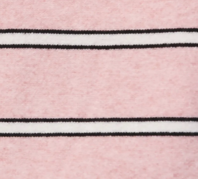 Pink stripe knit jumper with cashmere and wool