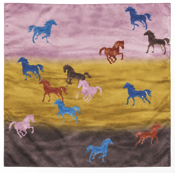 Horse print scarf