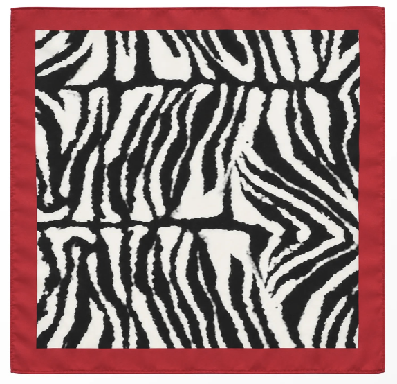 Zebra print scarf
