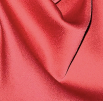 Red cowl neck asymmetric top