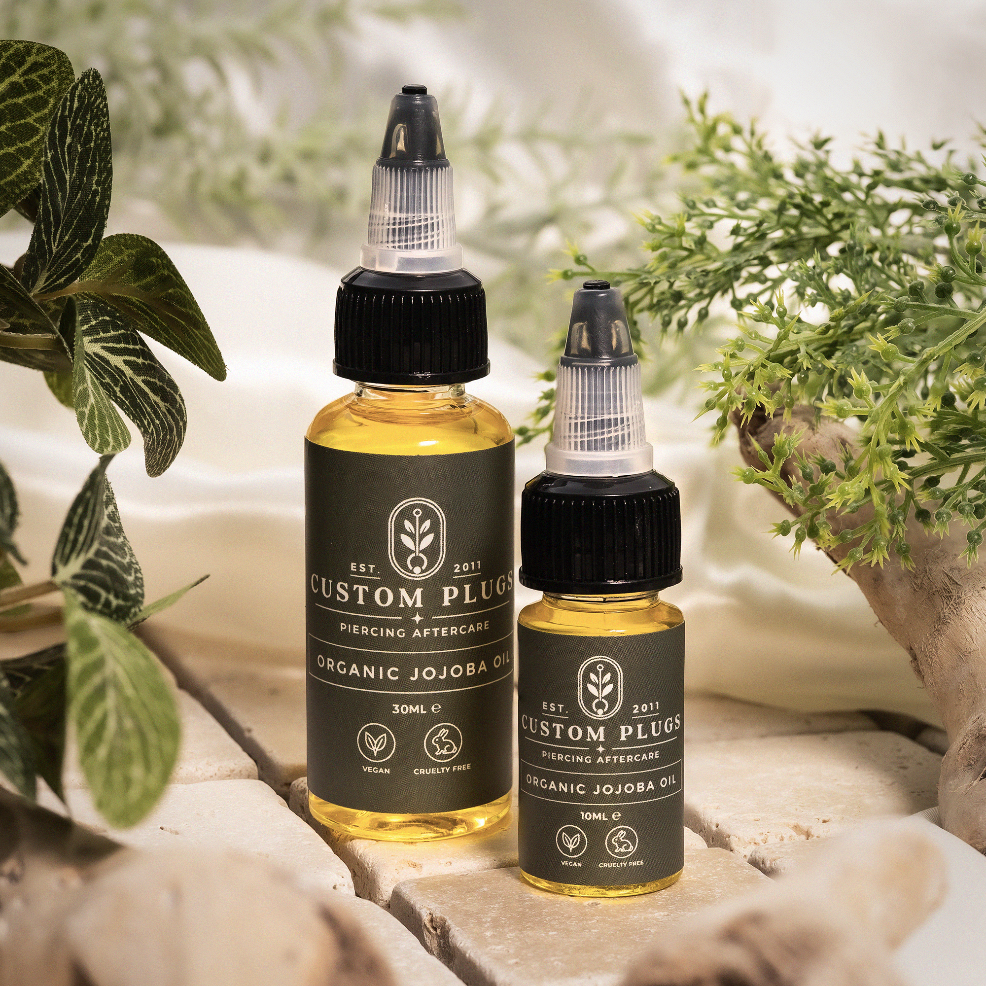 Jojoba Oil Ear Stretching Aftercare 30ml - Natural Oil for New Piercings & Healing