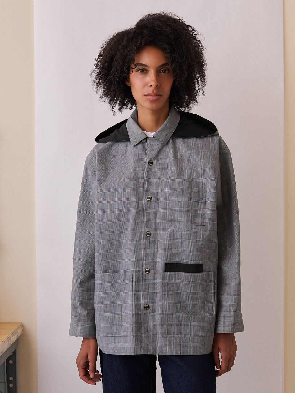 The Waxed Chore Coat (Midtown Tartan Waxed Cotton)