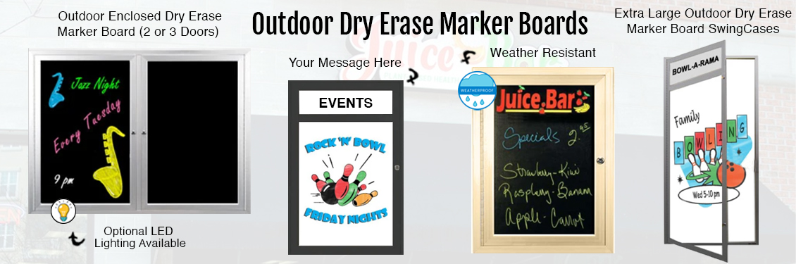 Outdoor Dry Erase Board with Stand – Displays4Sale