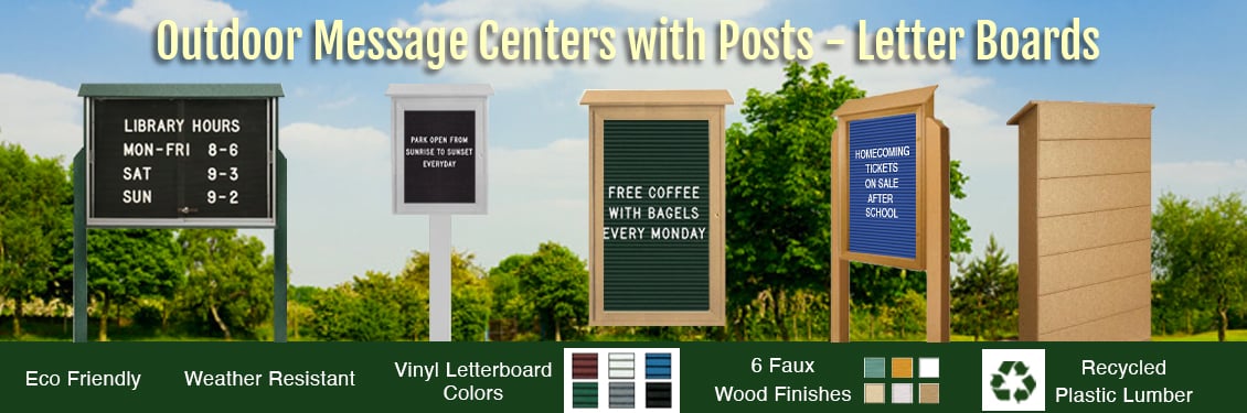 Outdoor-Message-Centers-with-Posts---Letter-Boards-2-copy