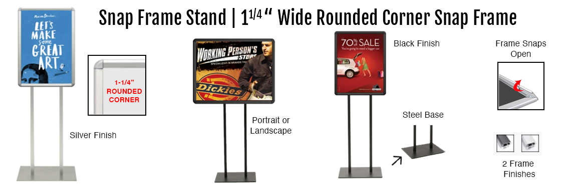 Snap-Frame-Stand--1-1-4-Wide-Rounded-Corner-Snap-Frame-