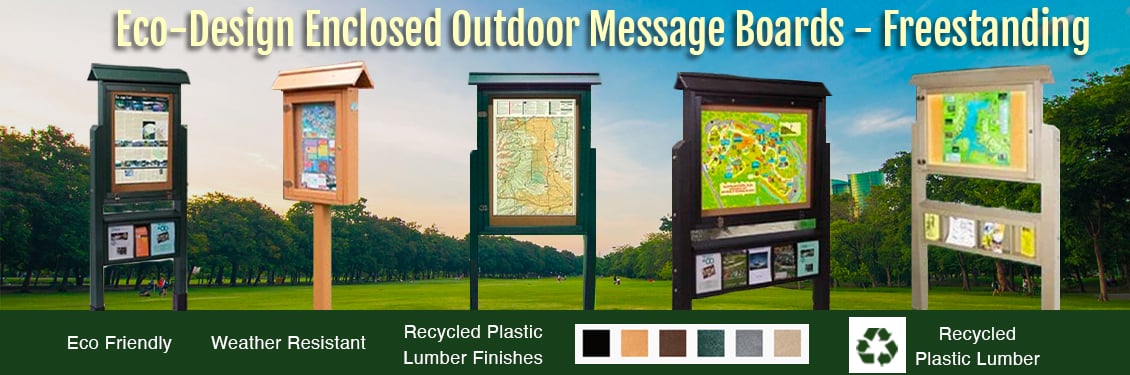 Eco-Design-Enclosed-Outdoor-Message-Boards---Freestanding--copy