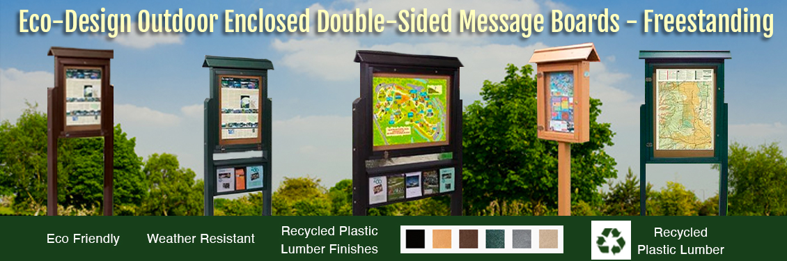 Eco-Design-Outdoor-Enclosed-Double-Sided-Message-Boards---Freestanding--copy