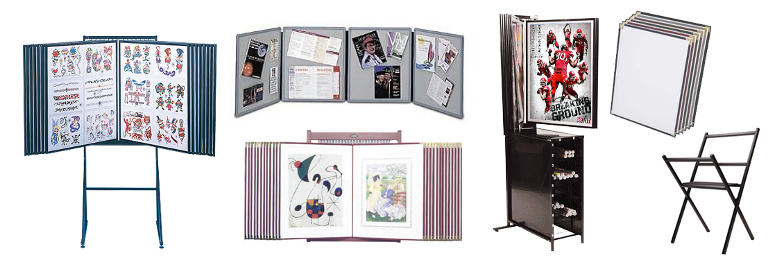 Plastic Swinging Panel Flip Poster Displays | 5 and 10 Wall Panels in Eight  Frame Sizes