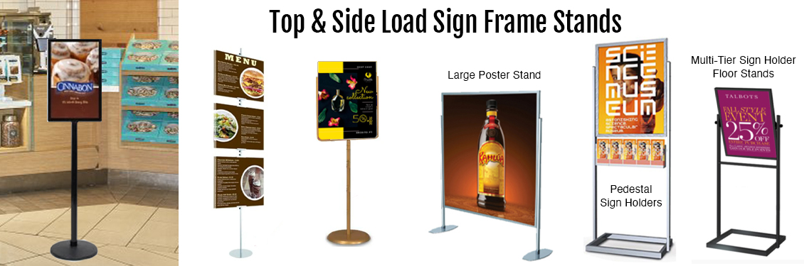 Pedestal Restaurant Menu Sign Holder Stand Displays 4 Menus 8.5x11 –  PosterDisplays4Sale