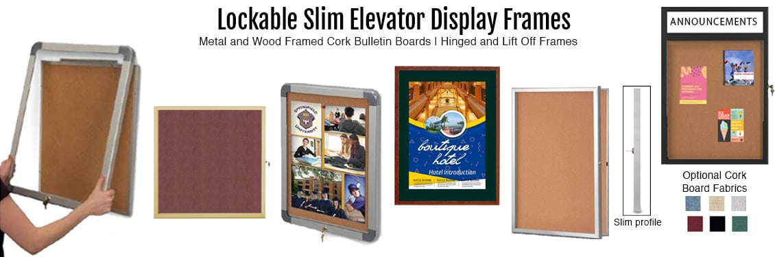 Lockable-Slim-Elevator-Display-Frames