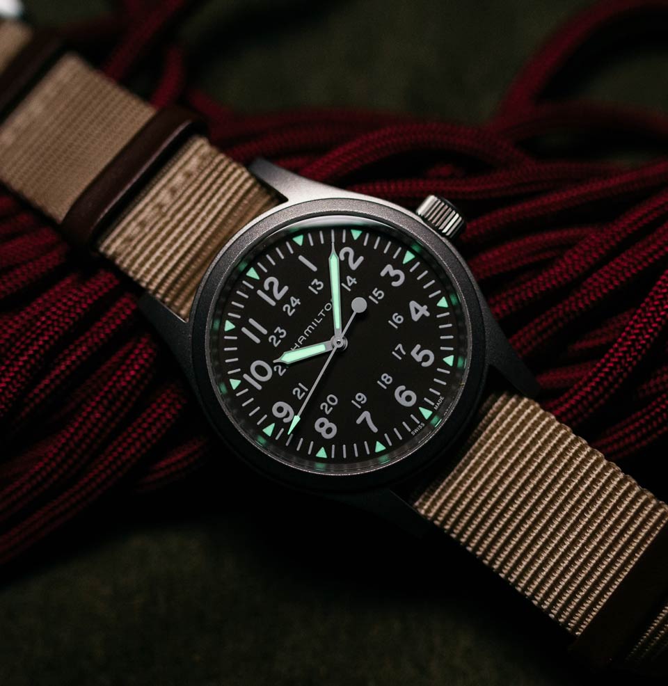 hamilton khaki field mechanical lume