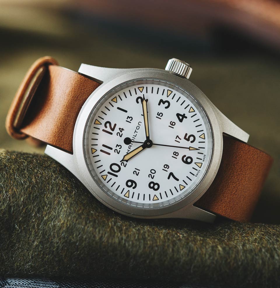 Khaki Field Mechanical Vintage Field design