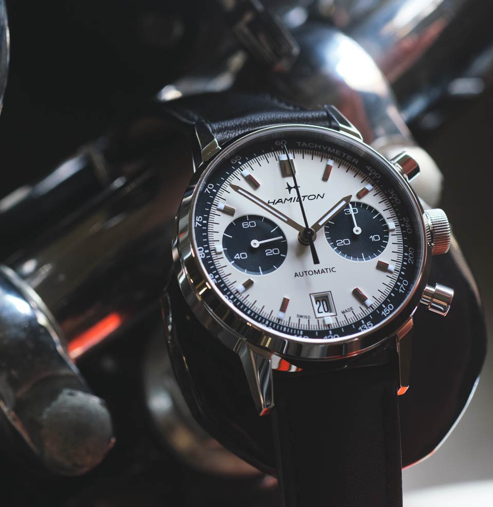 hamilton chrono matic panda