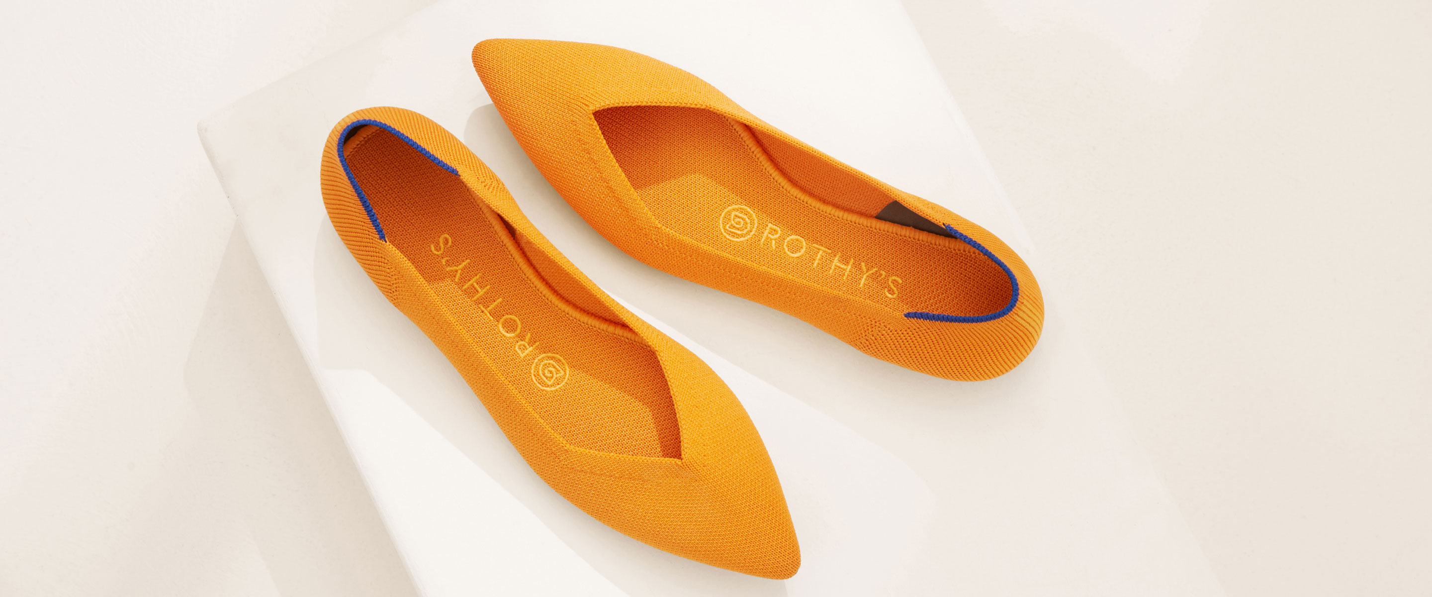 Rothy’s ethical ballet flat made from recycled plastic bottles