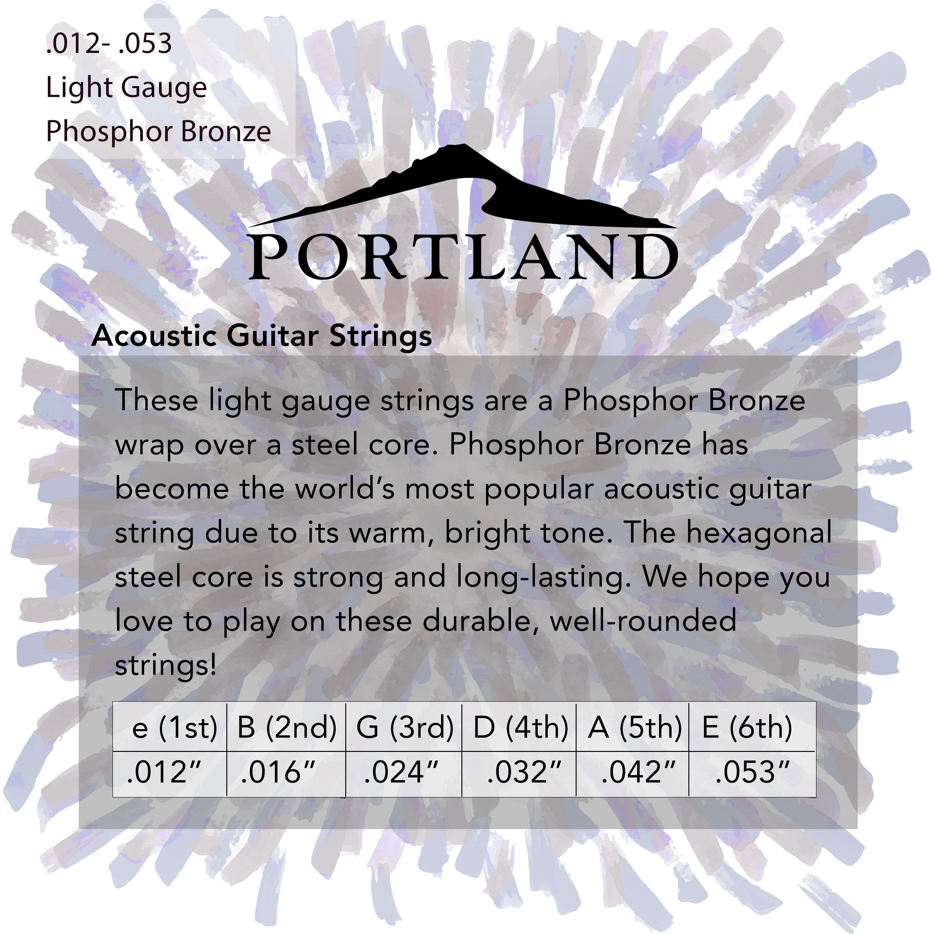 Portland Phosphor Bronze Acoustic Guitar Strings in action