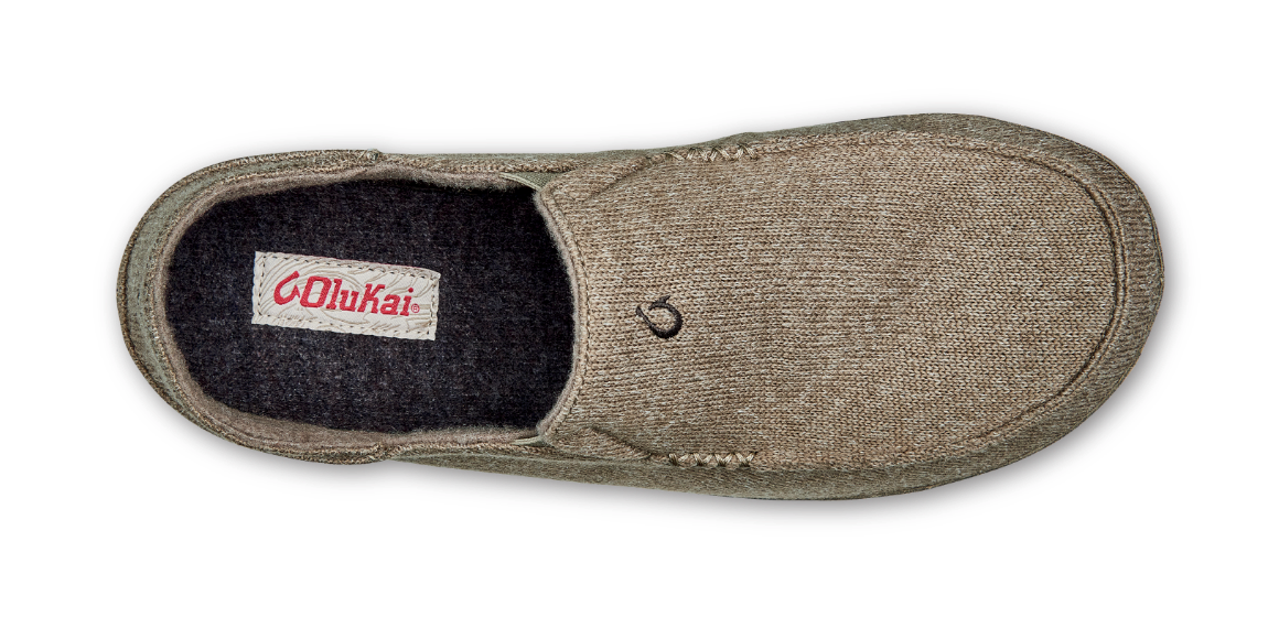 olukai moloa hulu men's wool blend slippers