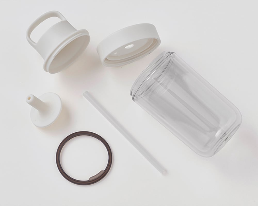  TO GO bottle 360ml in white with all parts paid out  