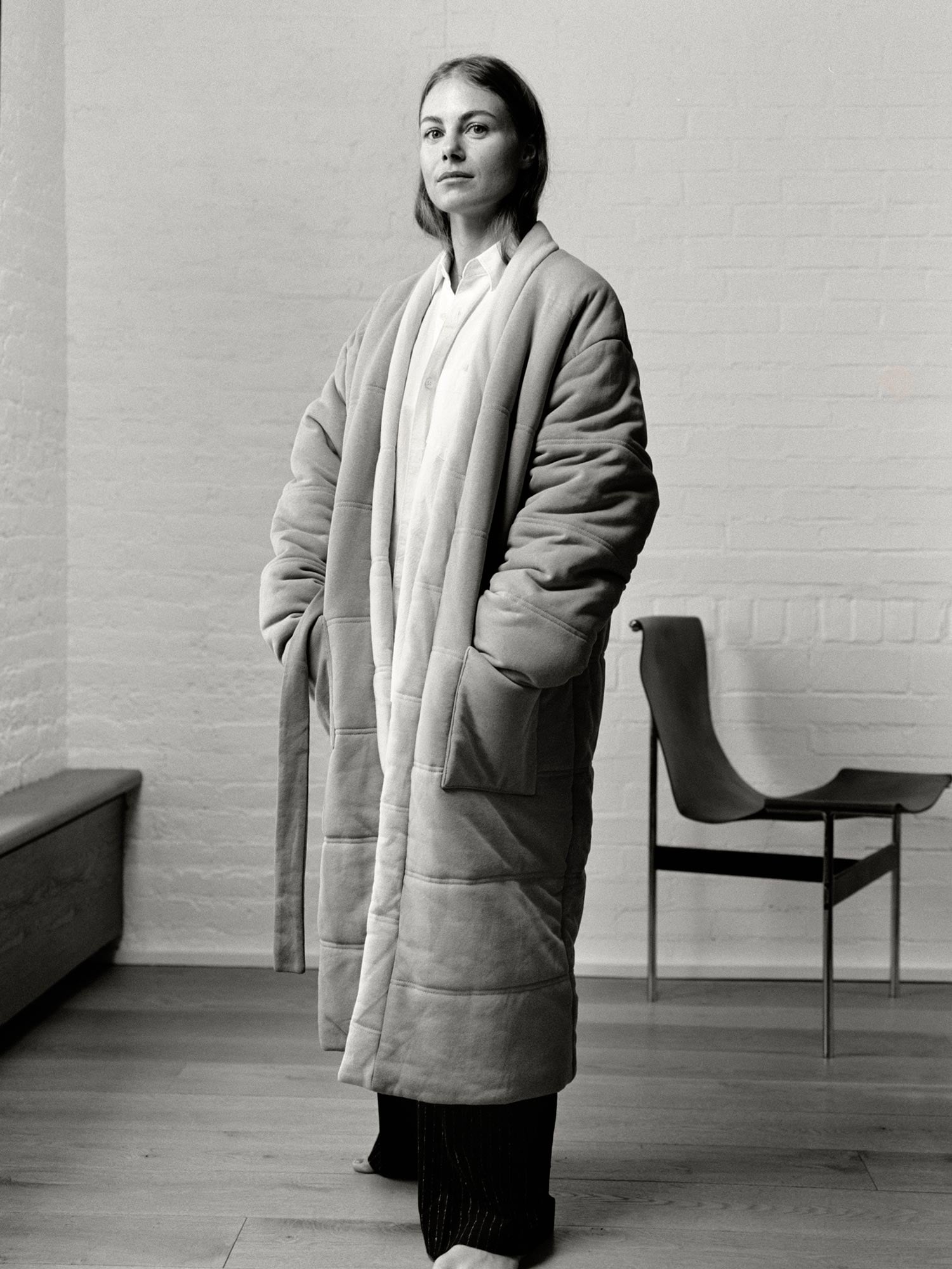 OFFHOURS Homecoat in Sweatshirt