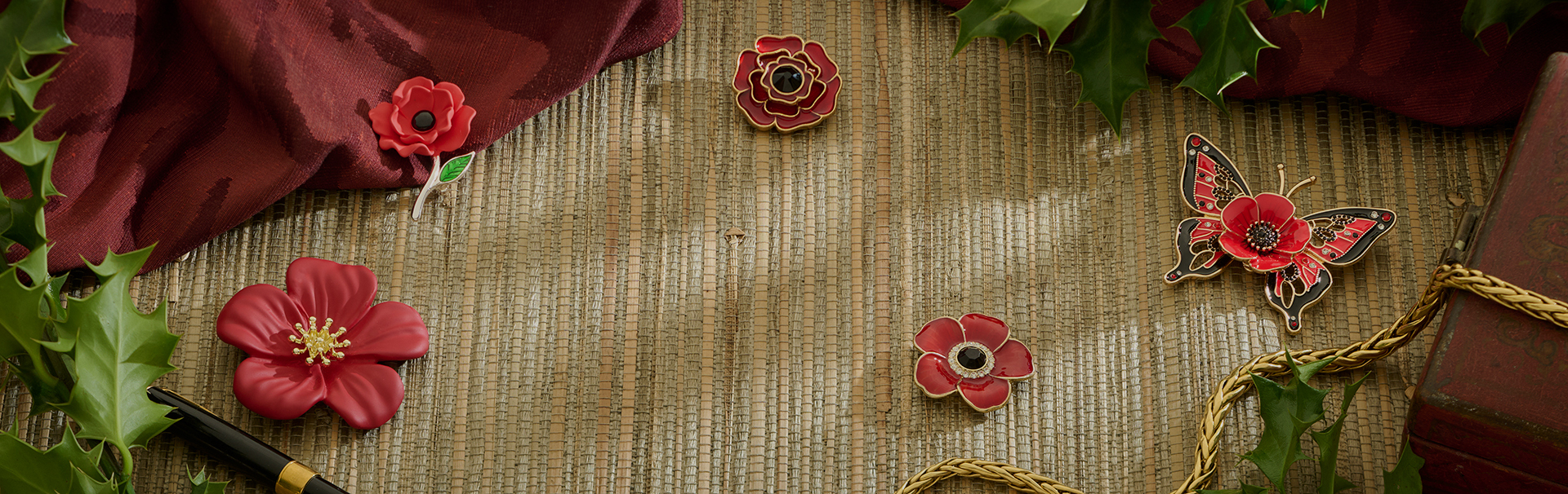 Poppy Brooches