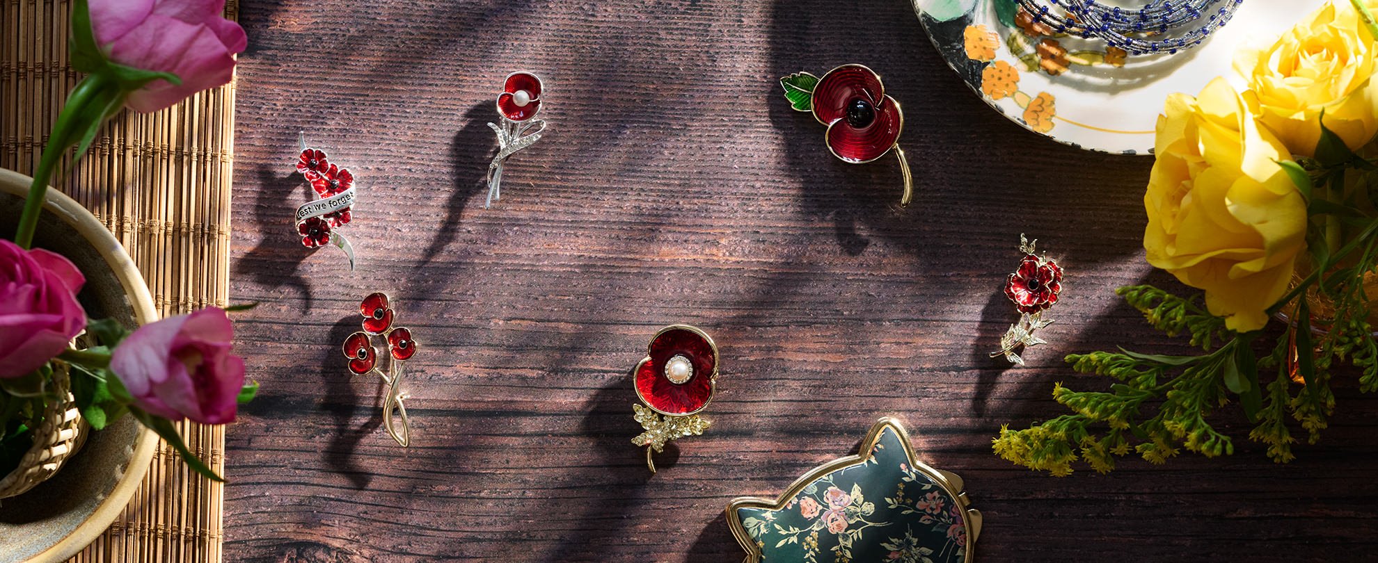 Poppy Brooches