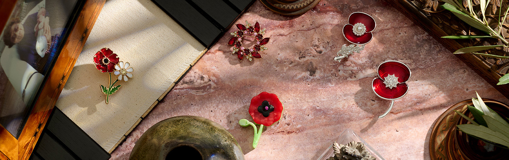 Poppy Brooches
