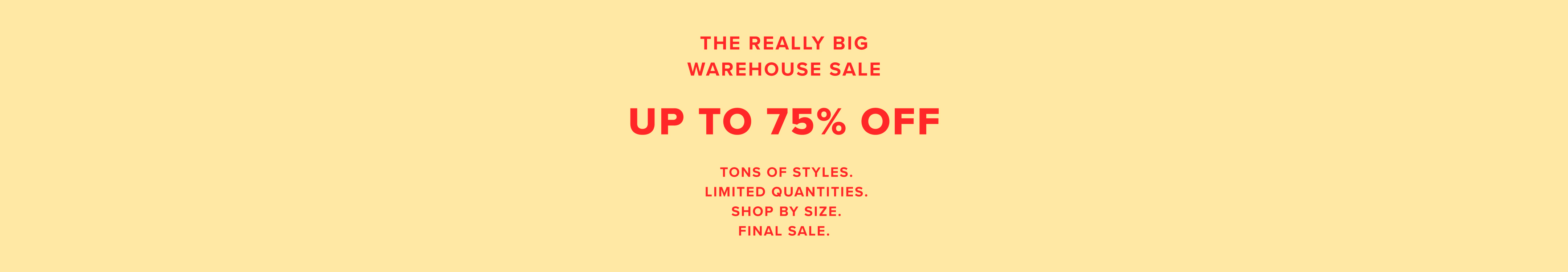 Warehouse Sale