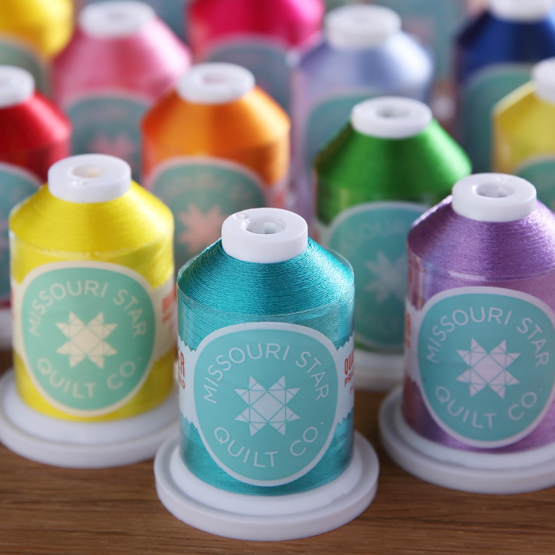 browse sewing thread and embroidery floss in every hue from Missouri Star's exclusive line of threads.