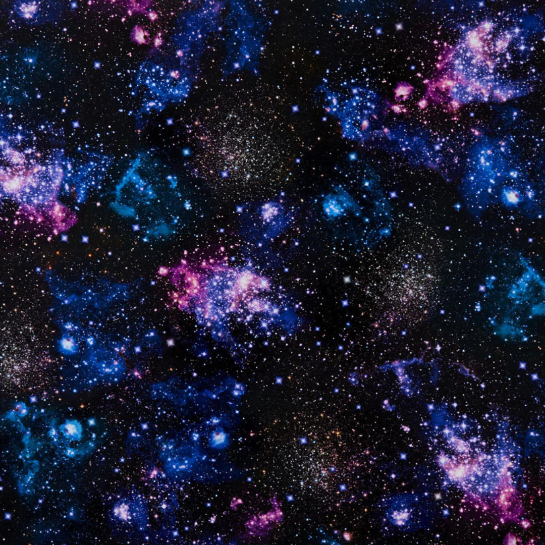 shop space themed fabrics and galaxy prints here.
