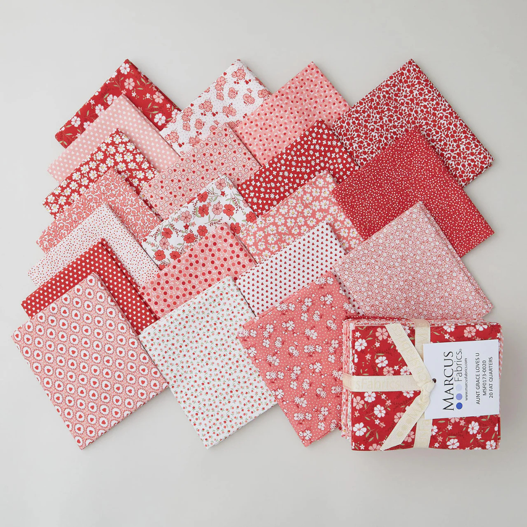 a selection of fat quarter fabrics from Judie Rothermel
