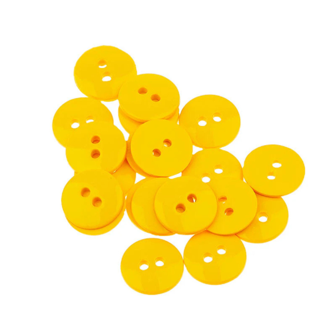 yellow buttons from Lansing Buttons.