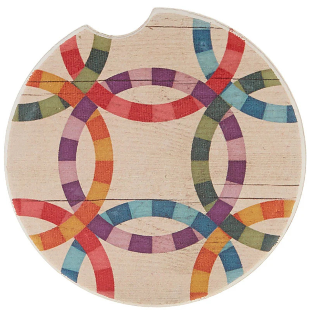 Buy quilt themed car coasters at Missouri Star Quilt co.