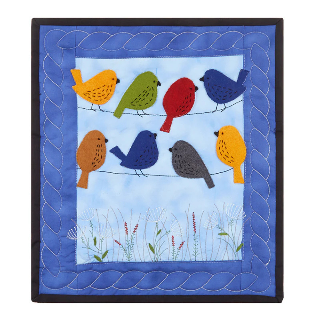 Browse colorful wool felt applique kits designed by Rachel Pellman.