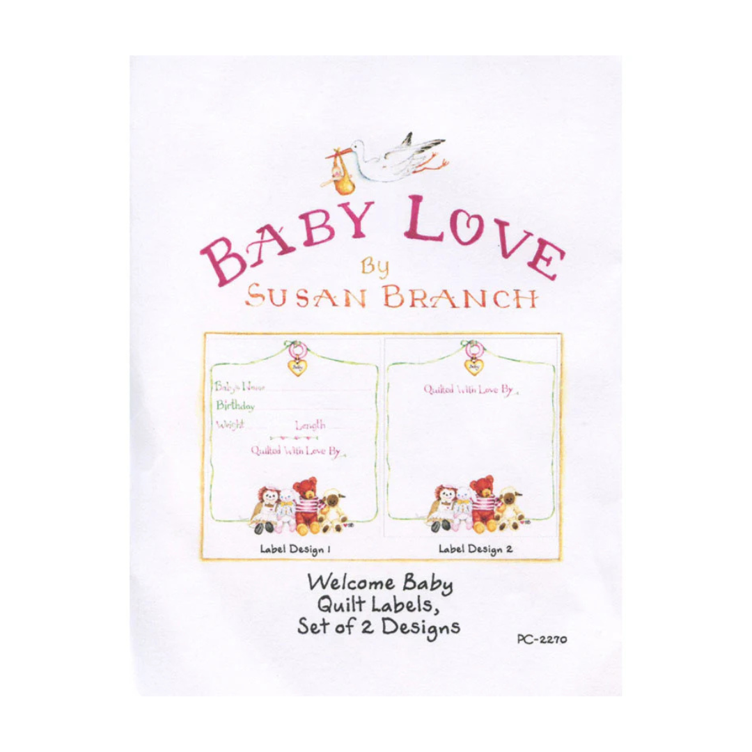 a cute Susan Branch Quilt Label.