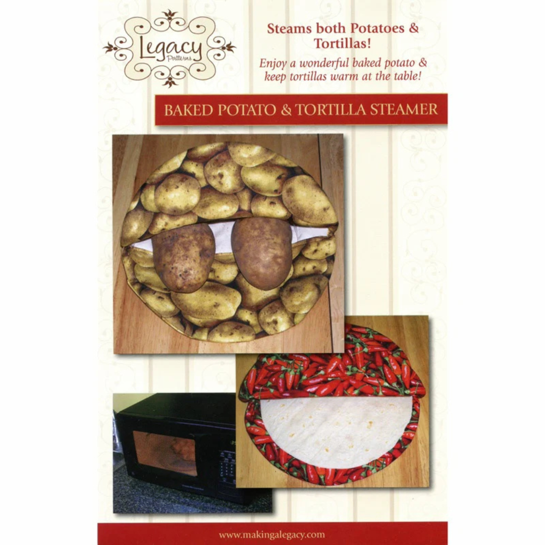 Enjoy a wonderful baked potato and keep tortillas warm at the table with this handy circle steamer bag.